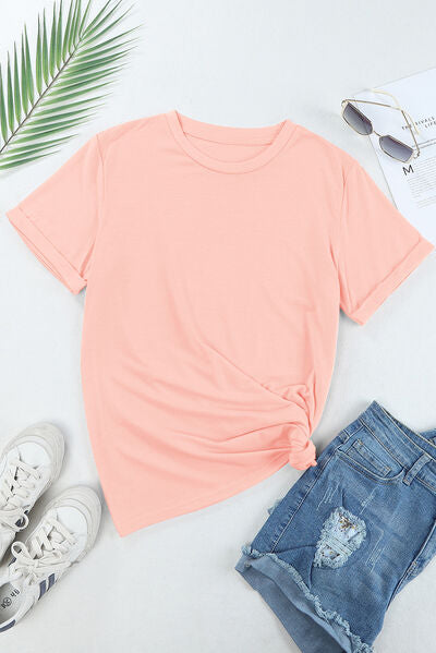 Rabbit Round Neck Short Sleeve T-Shirt Shop One Place