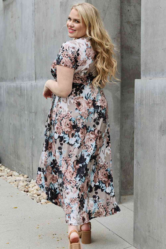 Heimish Give Me Roses Full Size Floral Maxi Wrap Dress Shop One Place