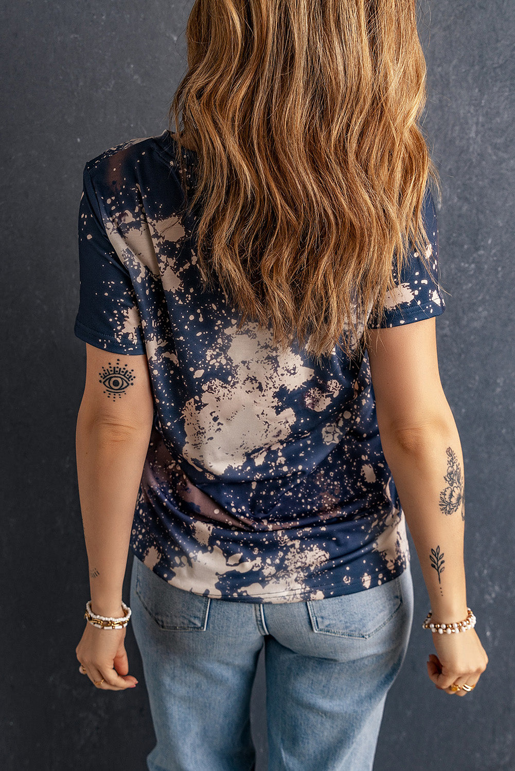 AMERICA Round Neck Short Sleeve T-Shirt Shop One Place