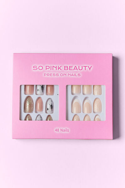SO PINK BEAUTY Press On Nails 2 Packs Shop One Place