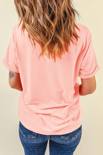 Rabbit Round Neck Short Sleeve T-Shirt Shop One Place