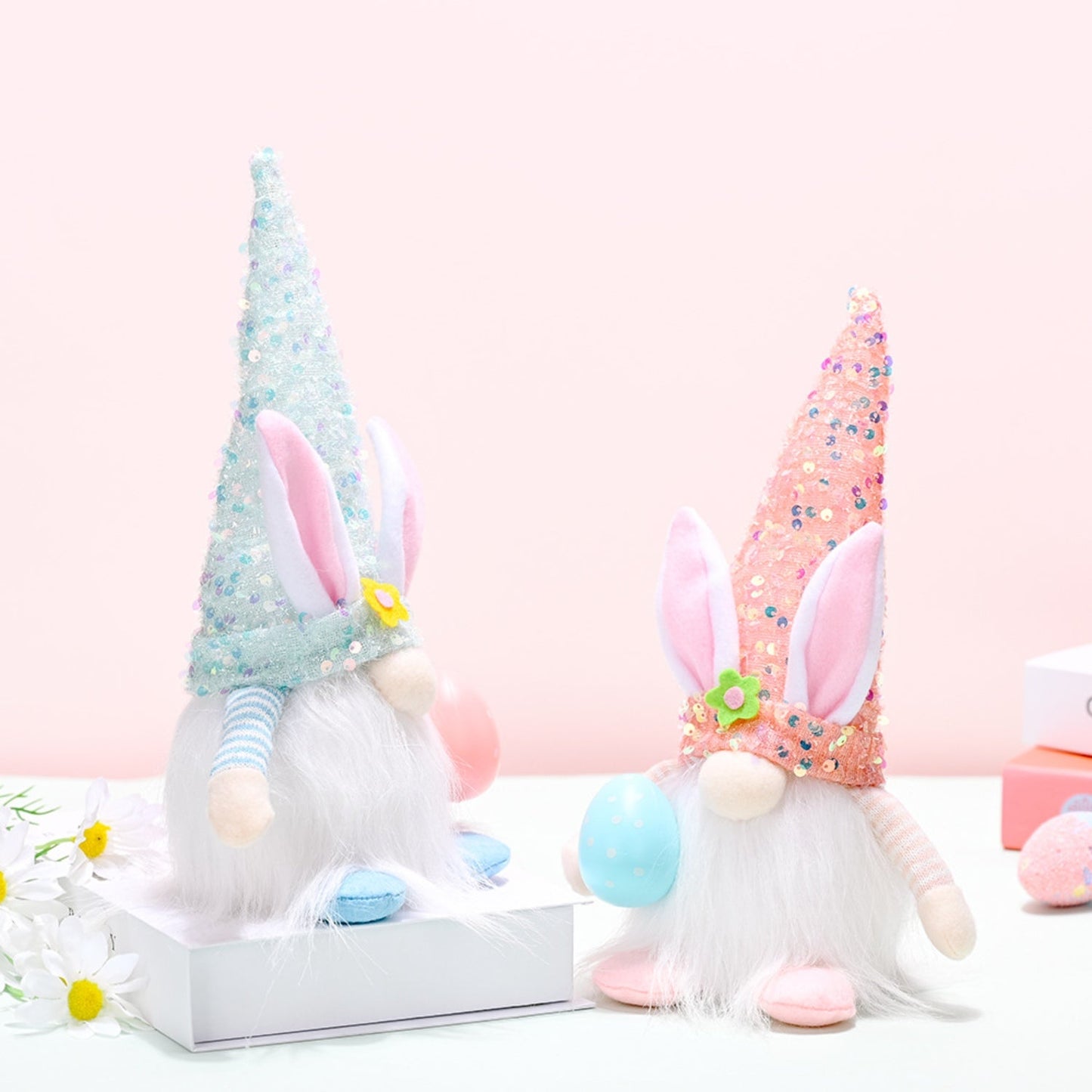 Easter Sequin Pointed Hat Faceless Gnome Shop One Place
