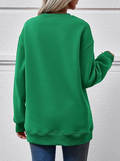 MERRY CHRISTMAS Dropped Shoulder Sweatshirt Shop One Place