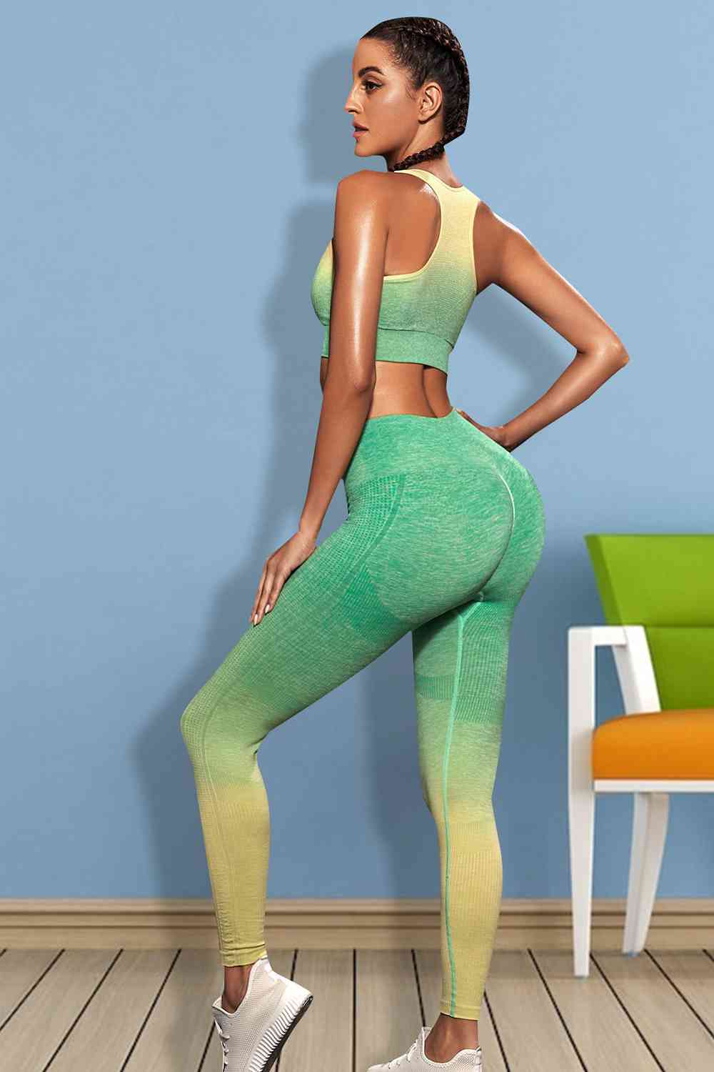 Gradient Sports Tank and Leggings Set Shop One Place