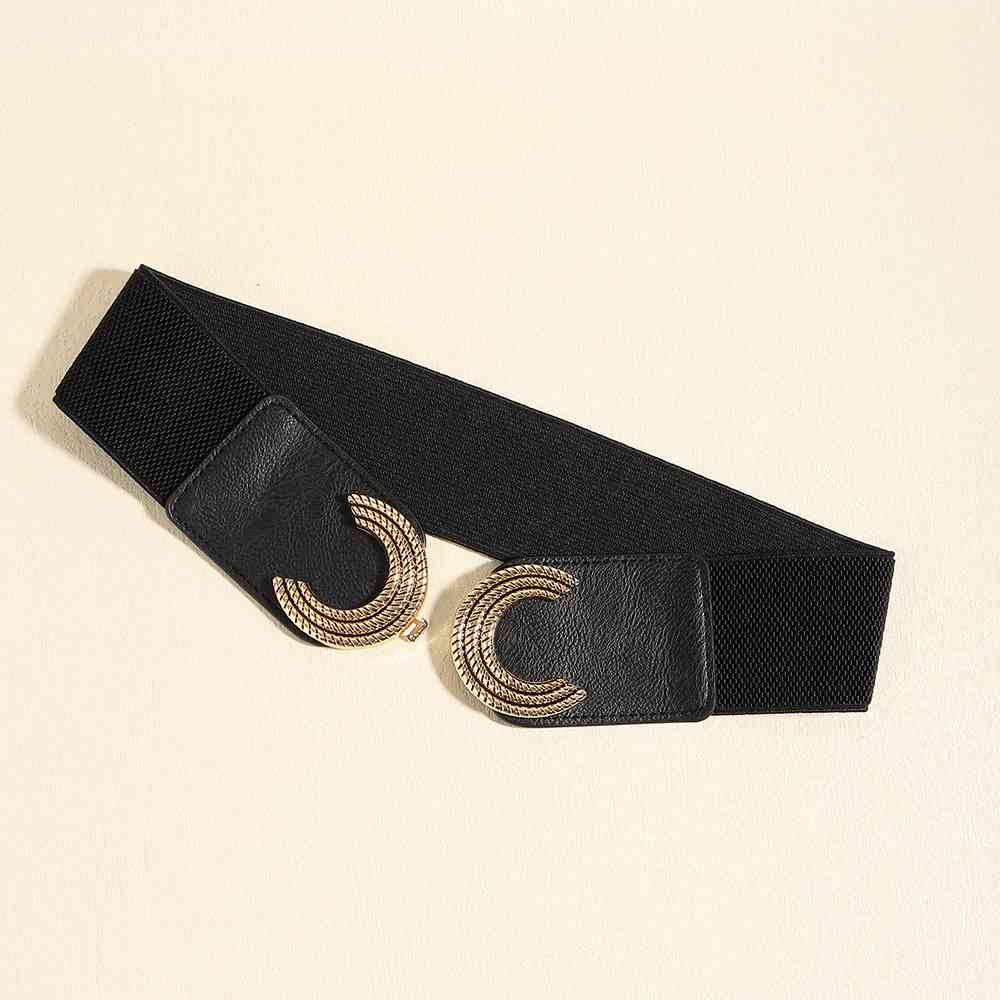 Double C Buckle Elastic Belt Shop One Place