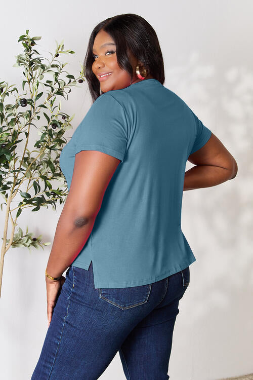 Basic Bae Full Size Round Neck Short Sleeve T-Shirt Shop One Place