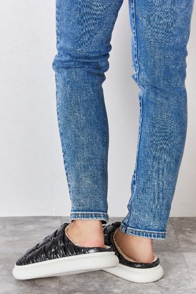 Melody Puffer Plush Slippers Shop One Place
