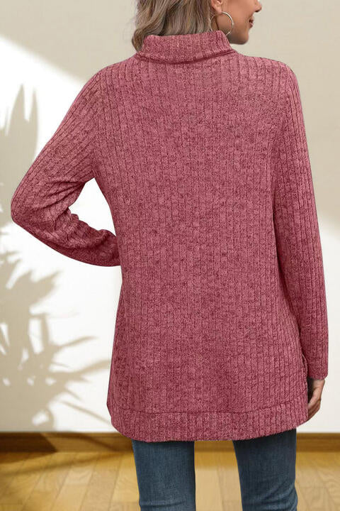 Turtleneck High Low Top Shop One Place