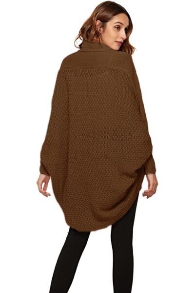 Open Front Batwing Sleeve Cardigan Shop One Place