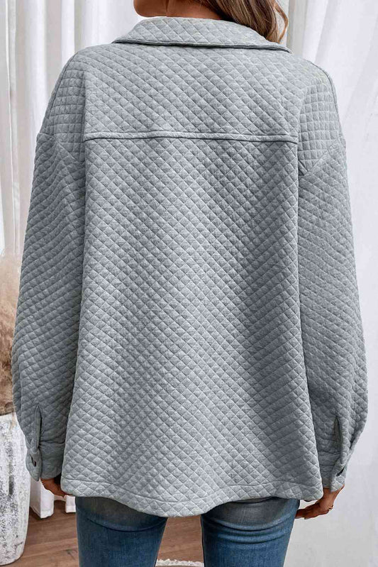 Button Down Collared Jacket Shop One Place