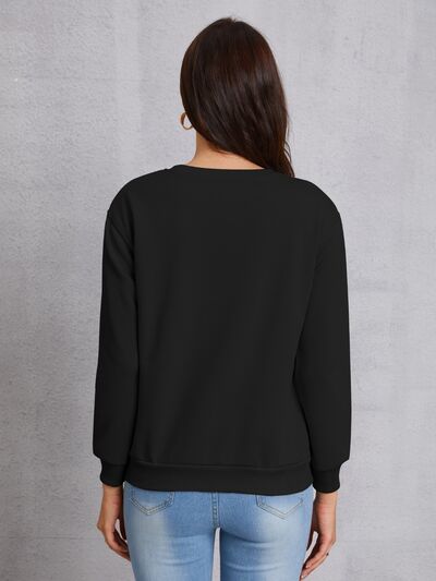 LUCK CHARMER Round Neck Sweatshirt Shop One Place
