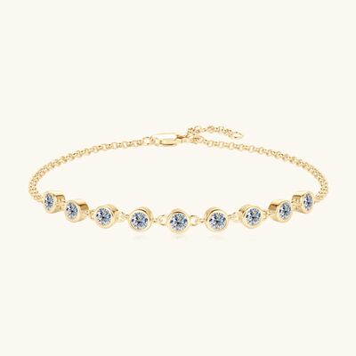Inlaid Moissanite 925 Sterling Silver Bracelet Shop One Place