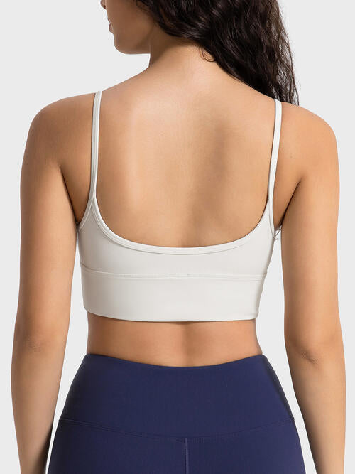 Spaghetti Strap Sport Bra Shop One Place