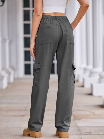 Straight Denim Cargo Pants Shop One Place