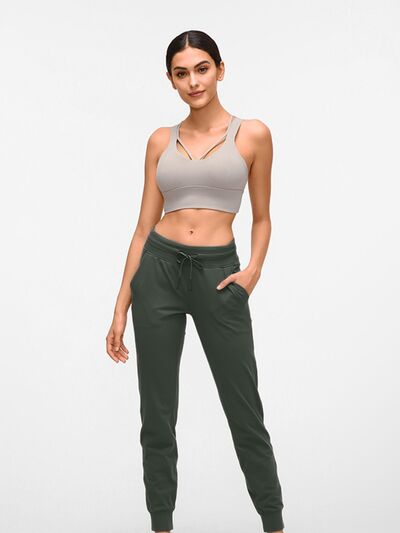 Double Take Tied Joggers with Pockets Shop One Place