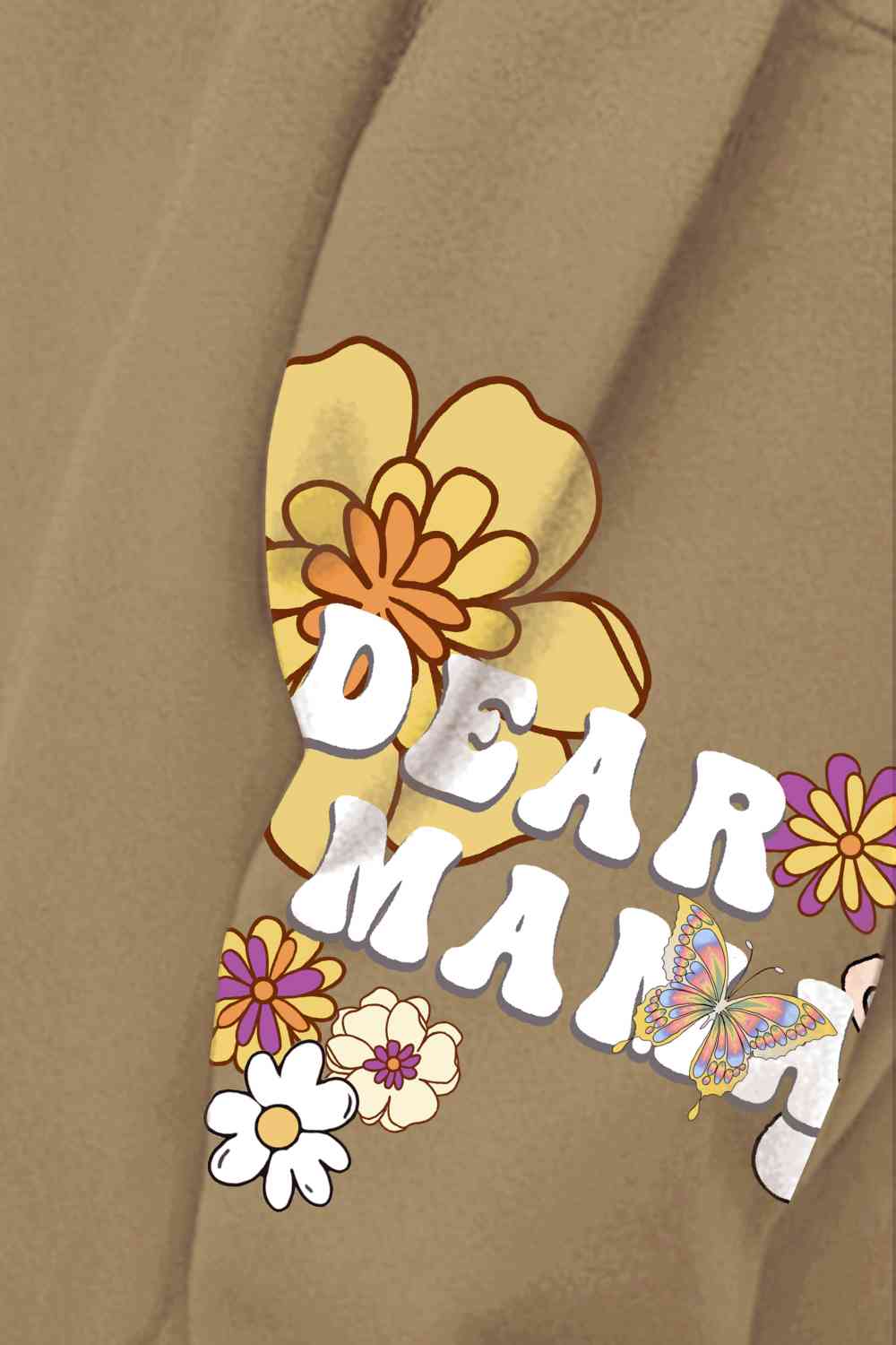 Simply Love Simply Love Full Size DEAR MAMA Flower Graphic Hoodie Shop One Place