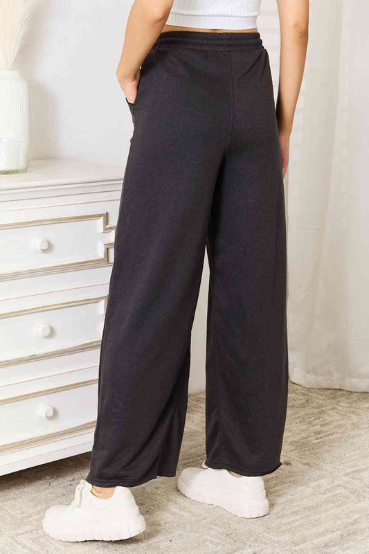 Basic Bae Wide Leg Pocketed Pants Shop One Place