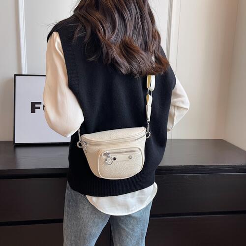 Texture PU Leather Crossbody Bag Shop One Place