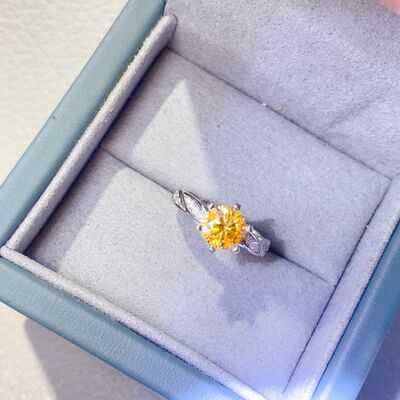 2 Carat Moissanite 925 Sterling Silver Ring Shop One Place