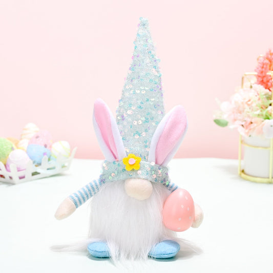 Easter Sequin Pointed Hat Faceless Gnome Shop One Place