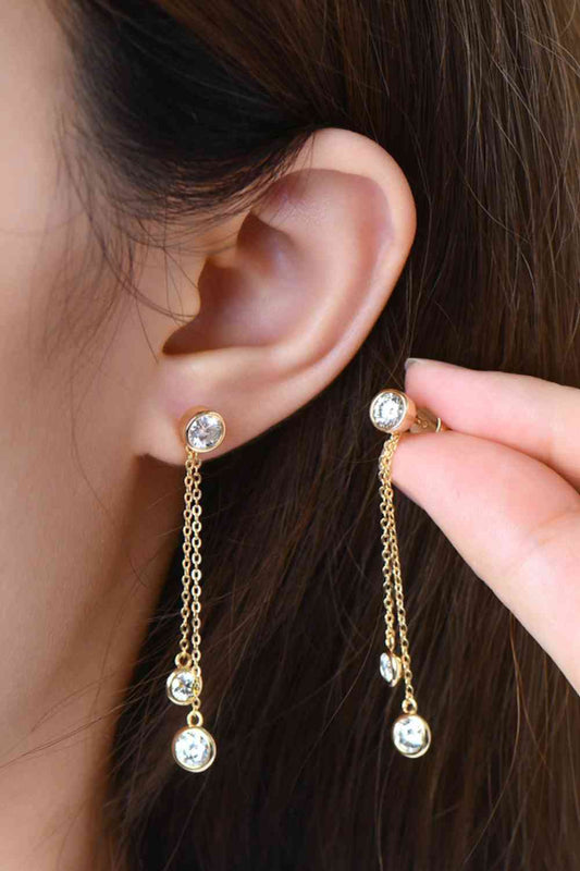 2.6 Carat Moissanite 925 Sterling Silver Earrings Shop One Place