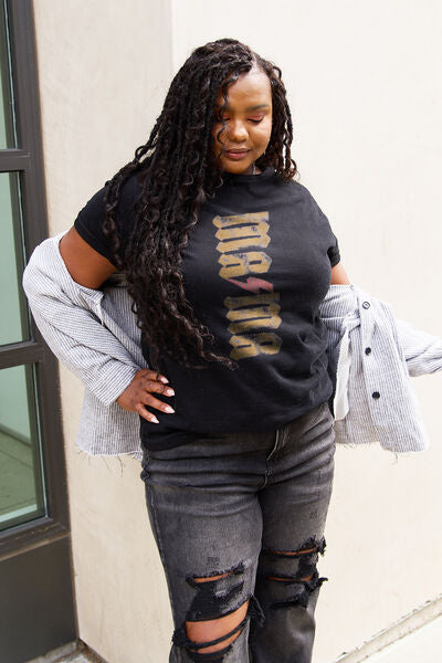 Simply Love Full Size MAMA Short Sleeve T-Shirt Shop One Place