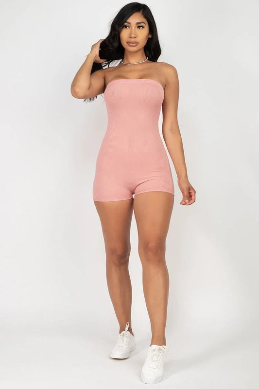 Fitted Tube Romper Shop One Place