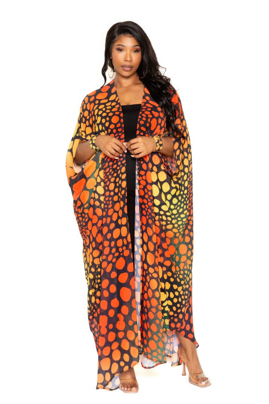 Dot Robe With Wrist Band Shop One Place