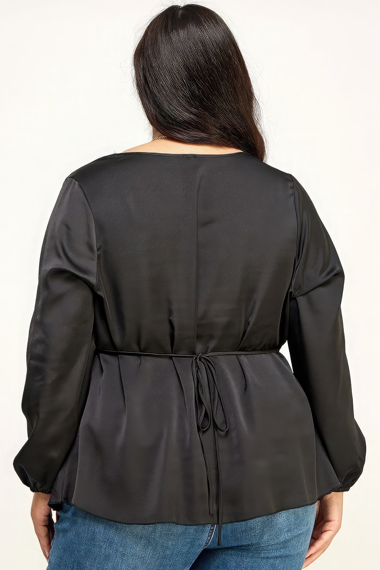 Satin Babydoll Blouse Shop One Place