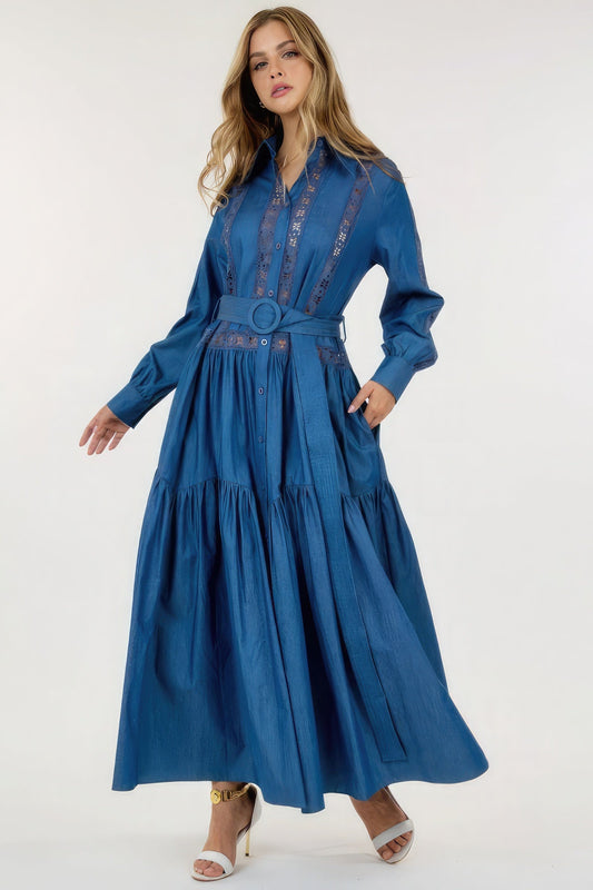 Long Sleeve Maxi Dress Shop One Place