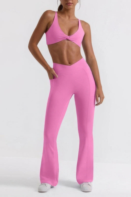 Premium Cross Waist Band Yoga Pants Shop One Place