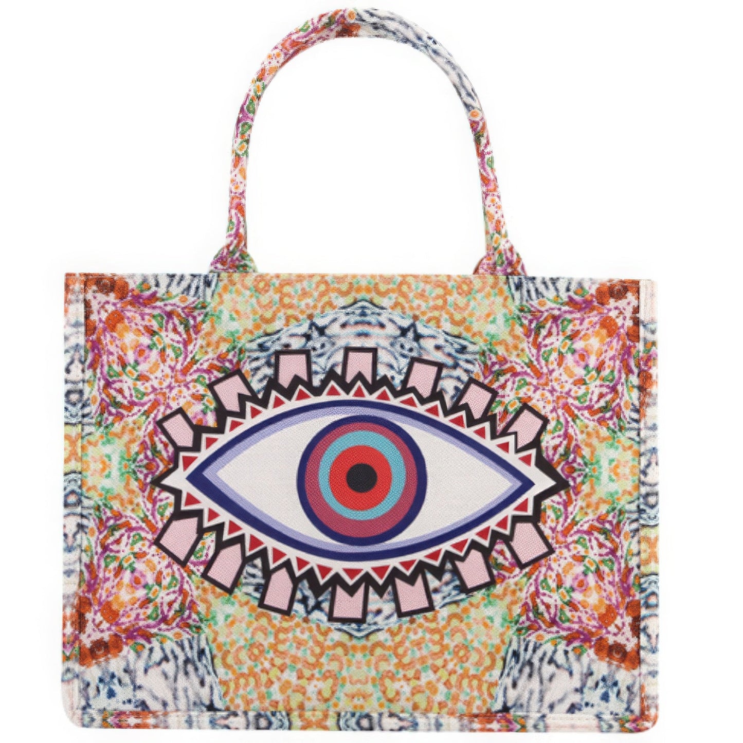 Evil Eye Print Tote Bag Shop One Place