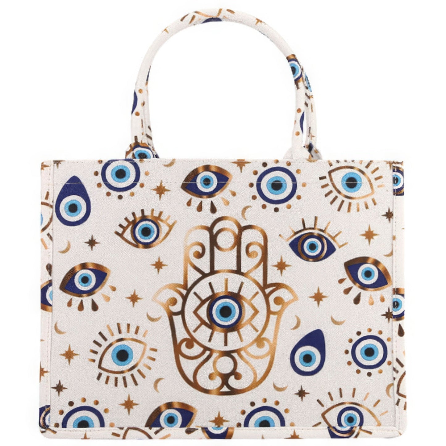 Evil Eye Hamsa Print Tote Bag Shop One Place