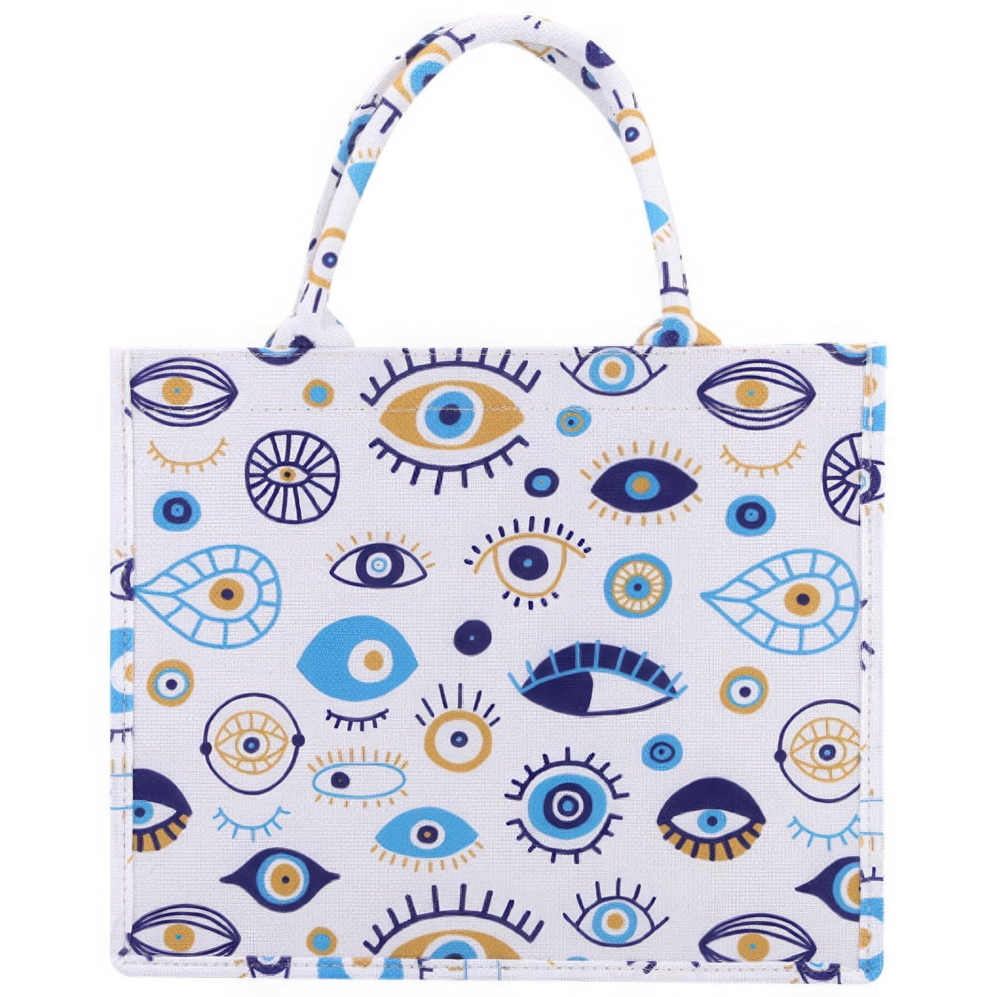 Evil Eye Print Tote Bag Shop One Place