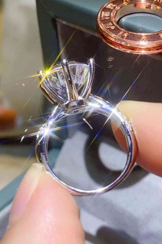5 Carat Moissanite 6-Prong Ring Shop One Place