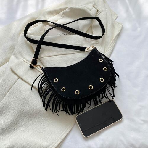 Fringe Detail Crossbody Bag Shop One Place
