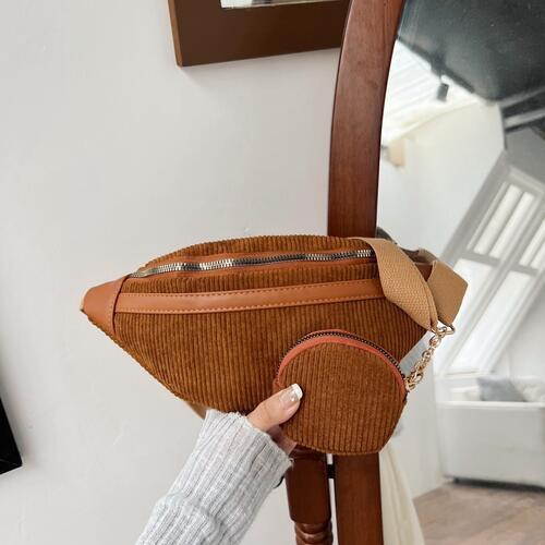 Small Corduroy Sling Bag Shop One Place