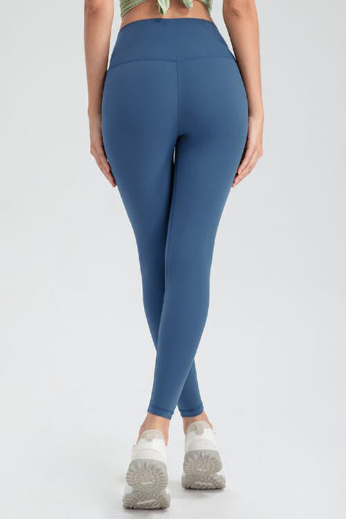 Wide Waistband Slim Fit Active Leggings Shop One Place