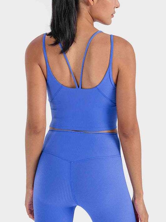 Double Strap Ribbed Sports Cami Shop One Place