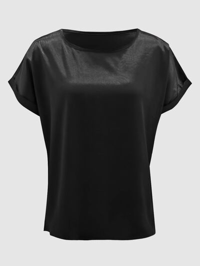 Round Neck Short Sleeve T-Shirt Shop One Place