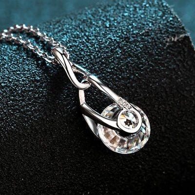 2 Carat Moissanite 925 Sterling Silver Necklace Shop One Place