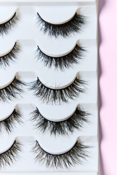 SO PINK BEAUTY Mink Eyelashes Variety Pack 5 Pairs Shop One Place