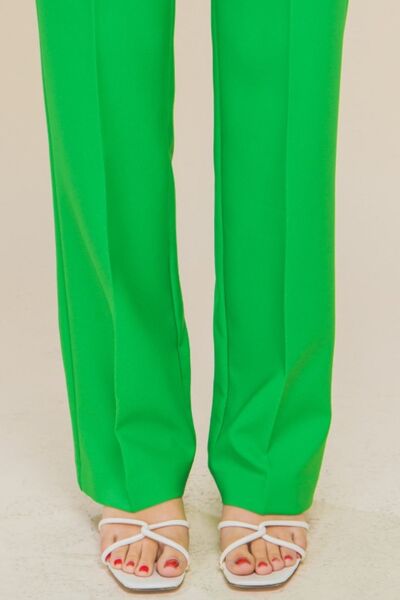 LOVE TREE High Waist Straight Pants Shop One Place