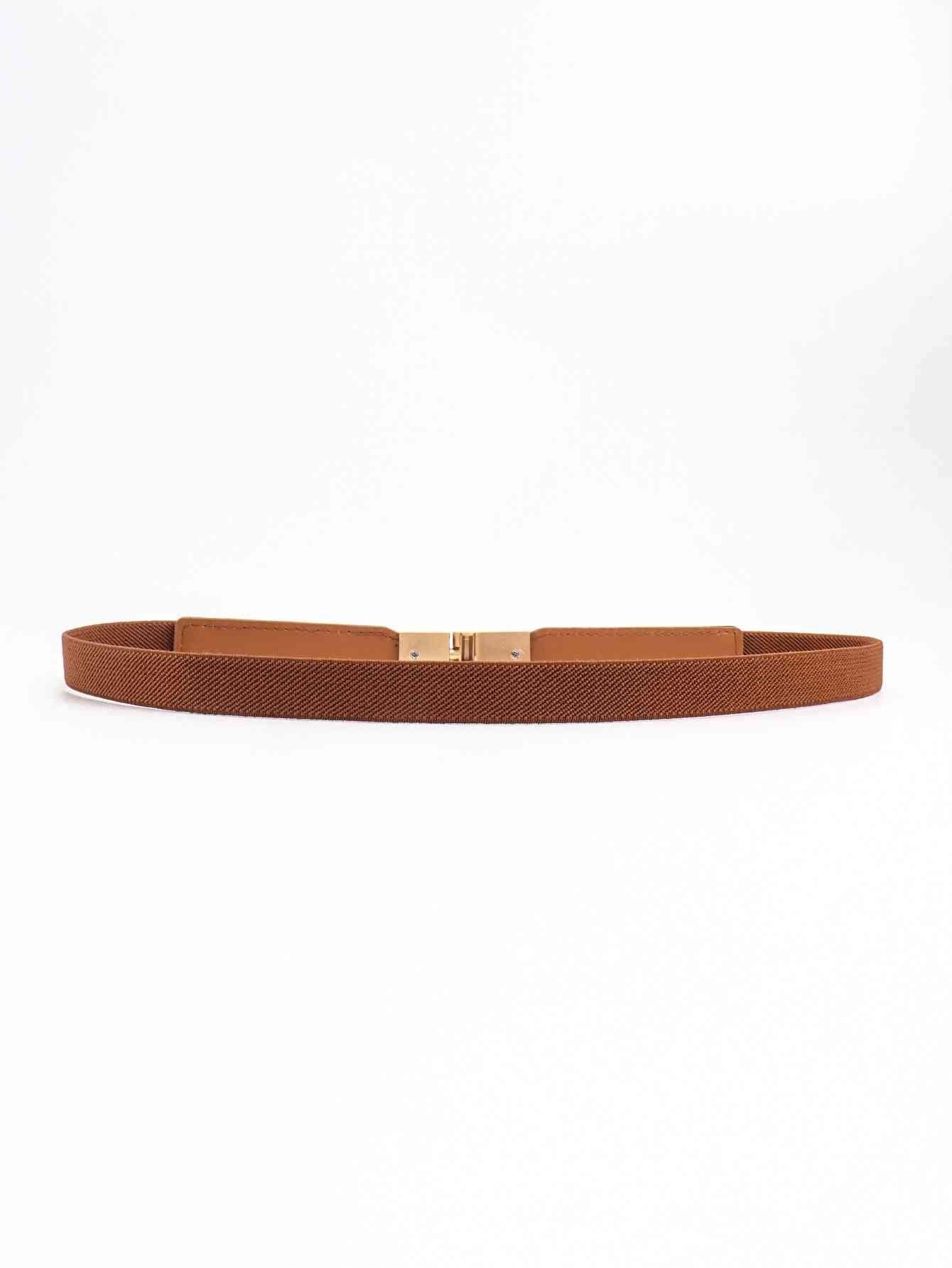 PU Elastic Skinny Belt Shop One Place