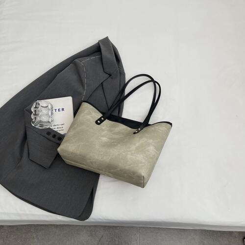 PU Leather Tote Bag Shop One Place