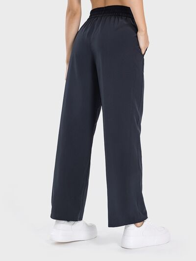 Drawstring Pocketed Active Pants Shop One Place