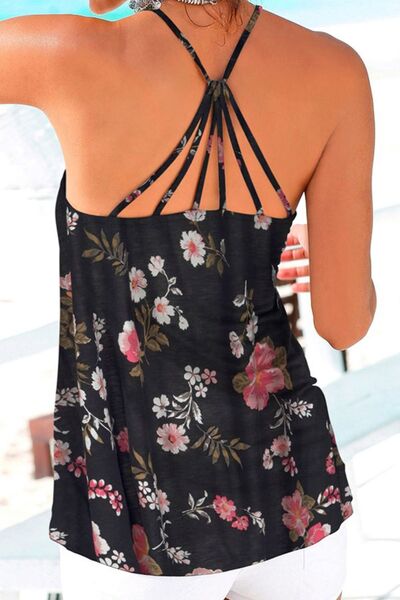 Floral Spaghetti Strap Cami Shop One Place