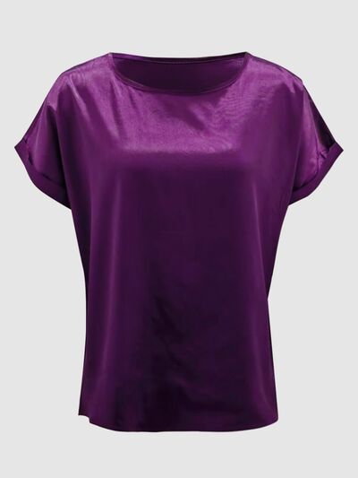 Round Neck Short Sleeve T-Shirt Shop One Place
