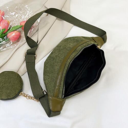 Small Corduroy Sling Bag Shop One Place