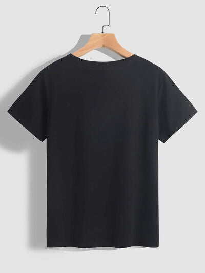 MARDI GRAS Round Neck Short Sleeve T-Shirt Shop One Place